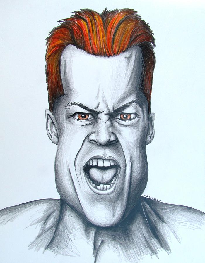 Angry Ginger Drawing by Eric McGreevy - Fine Art America