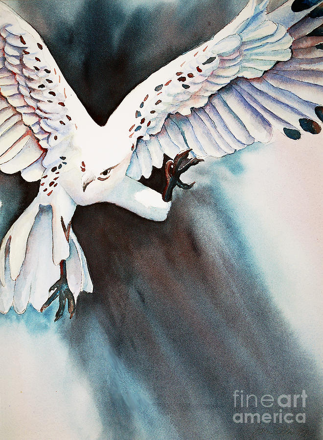 Nature Painting - Angry Hawk by Flamingo Graphix John Ellis
