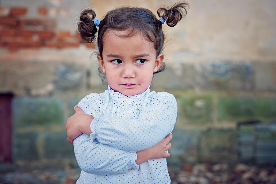 Angry little girl Photograph by Praetorianphoto