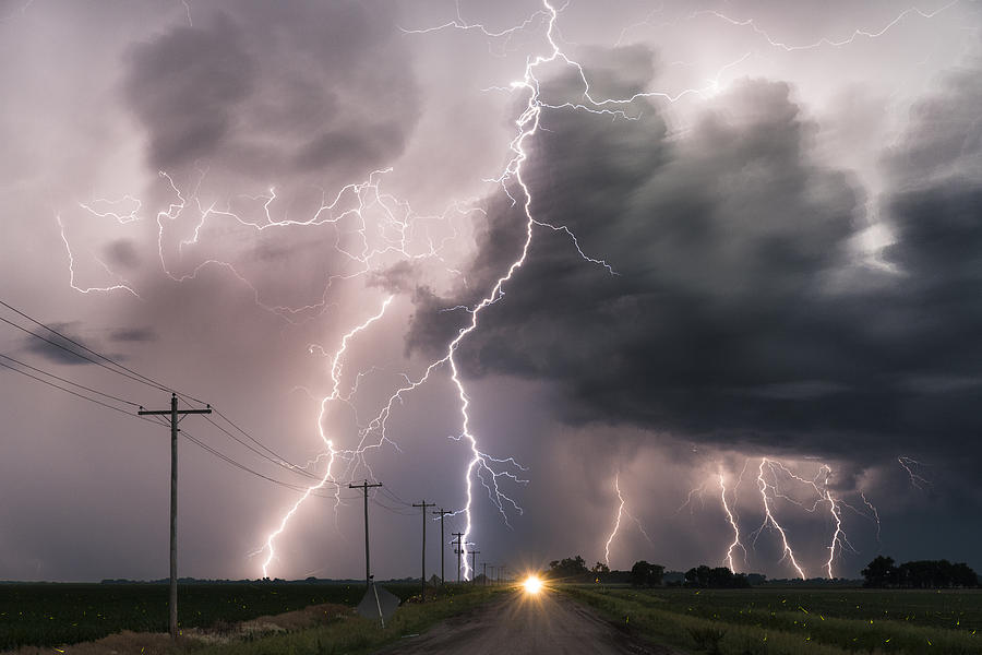 Angry sky. Nebraska, USA Photograph by John Finney Photography