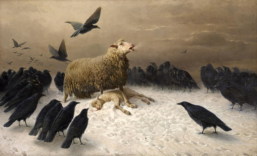 Anguish Painting by August Friedrich Schenck