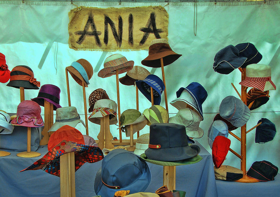 Paris Photograph - Anias Hats by Allen Beatty