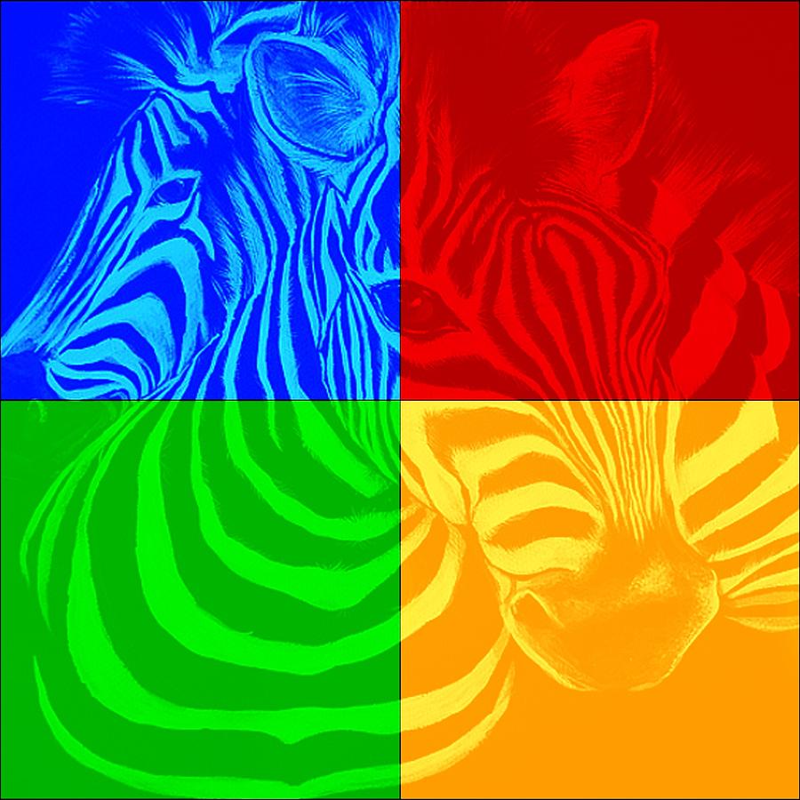 Zebra Painting - Animal Art1 by Fero Kopacik