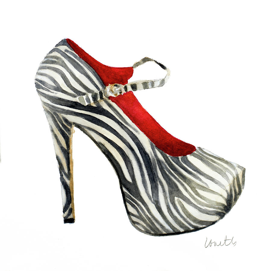 Animal Print Stiletto Painting by Lanie Loreth Animal Print Stiletto Painting by Lanie Loreth