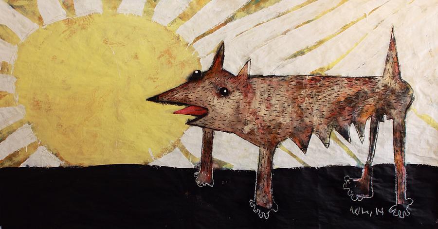 Animal Painting - ANIMALIA Canis Et Sol  by Mark M  Mellon