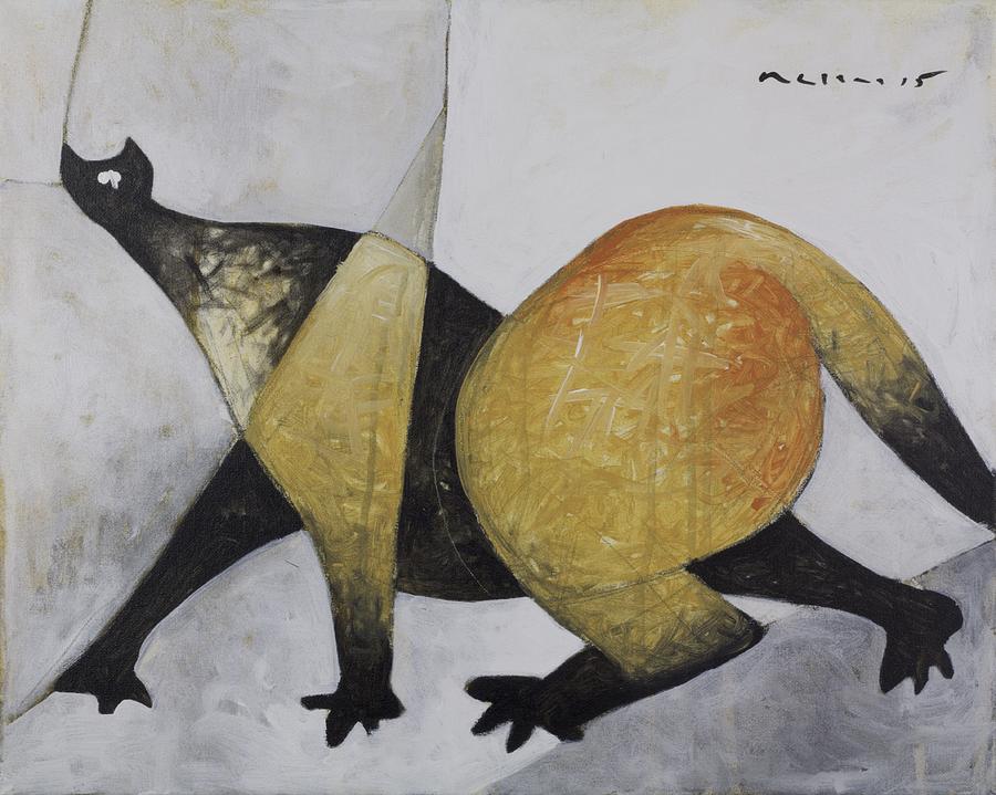 Animal Painting - ANIMALIA Prowling Cat  by Mark M  Mellon