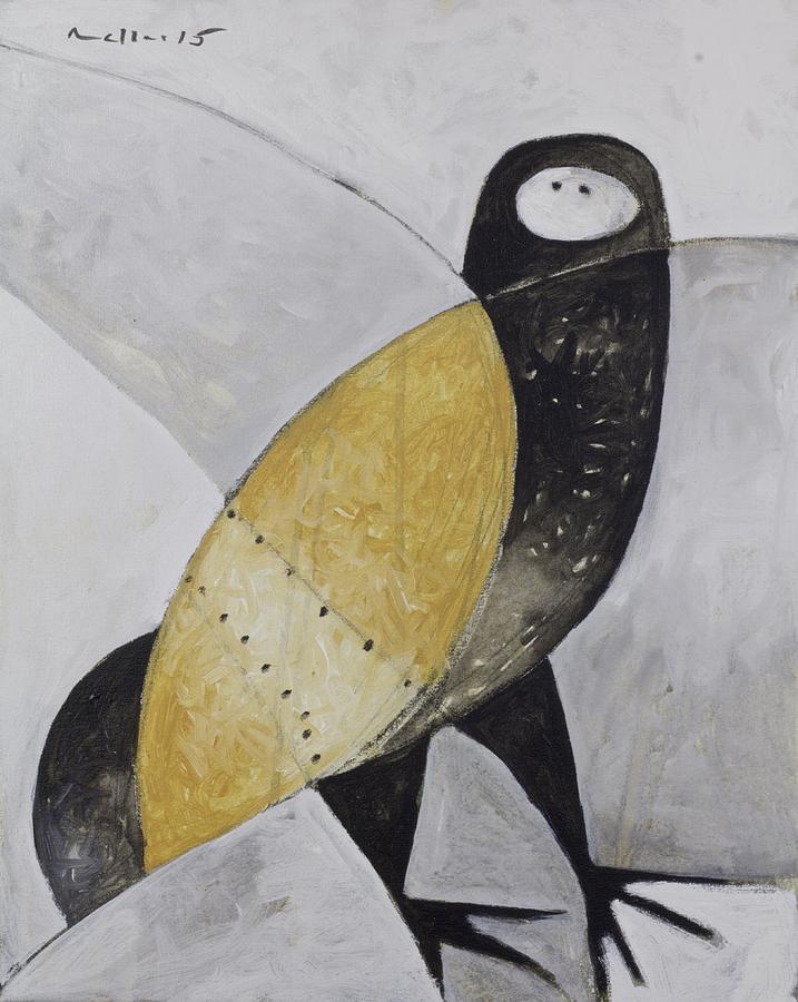 ANIMALIA Sitting Owl  Painting by Mark M  Mellon