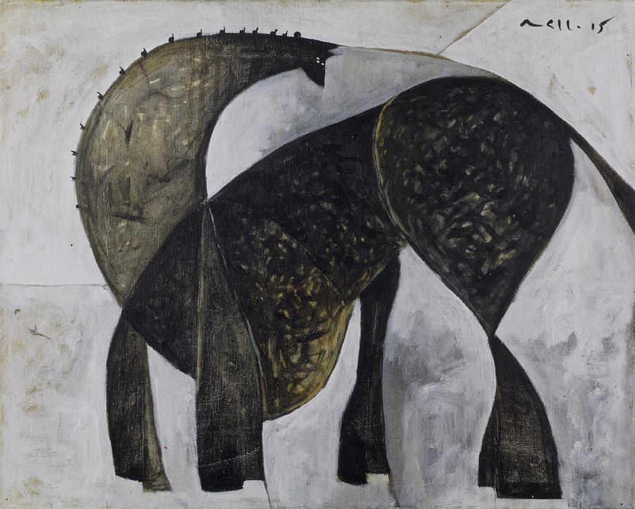 Animal Painting - ANIMALIA Standing Horse  by Mark M  Mellon