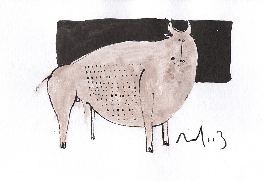 Animalia Taurus no. 7  Drawing by Mark M  Mellon