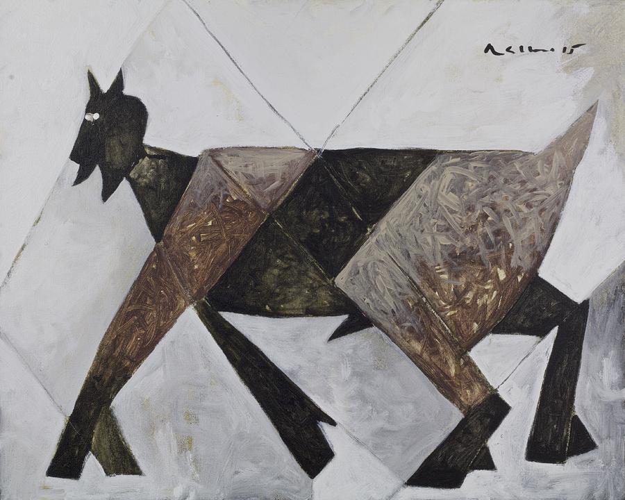 ANIMALIA Walking Goat  Painting by Mark M  Mellon