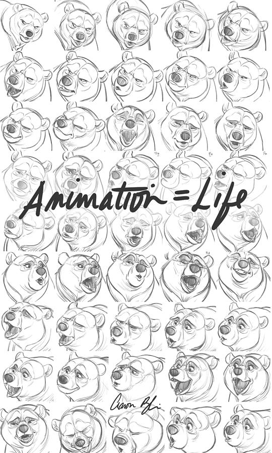Bear Digital Art - Animation  Life by Aaron Blaise