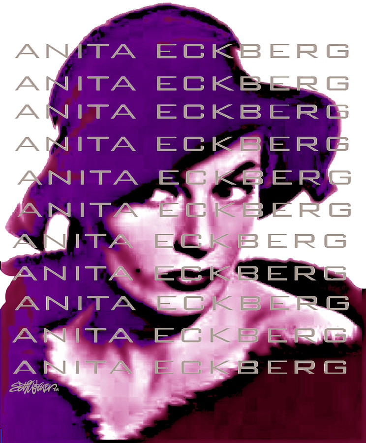 Anita Eckberg in Wine Digital Art by Seth Weaver