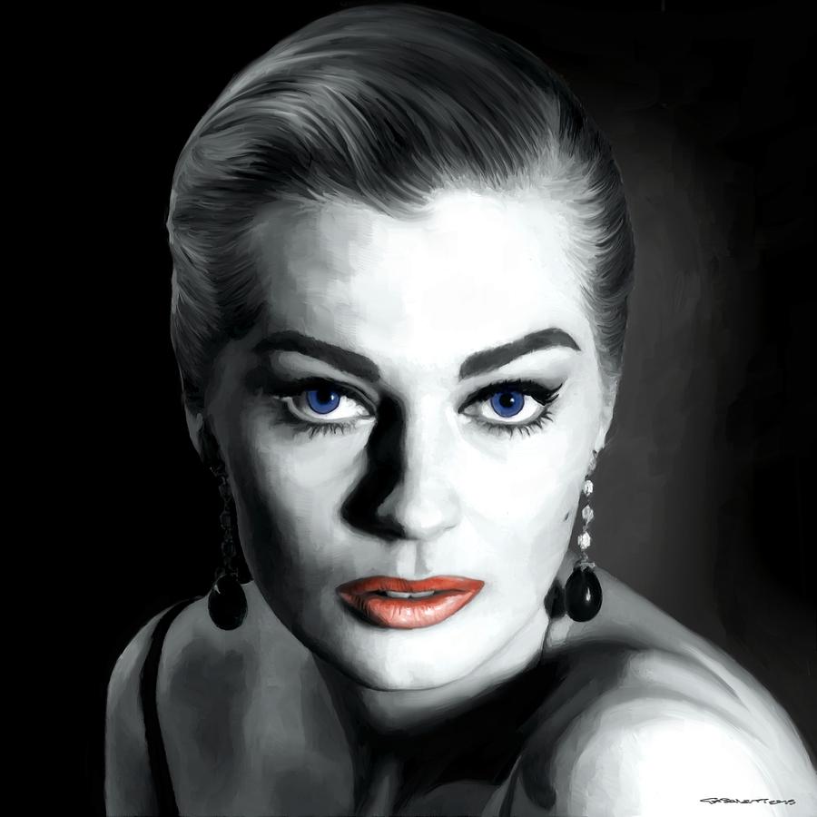 Anita Ekberg Large Size Portrait Digital Art by Gabriel T Toro