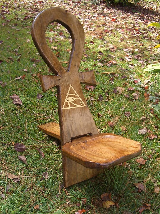 Ankh Sculpture - Ankh chair by Yusef Crowder