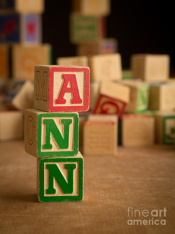 ANN - Alphabet Blocks Photograph by Edward Fielding