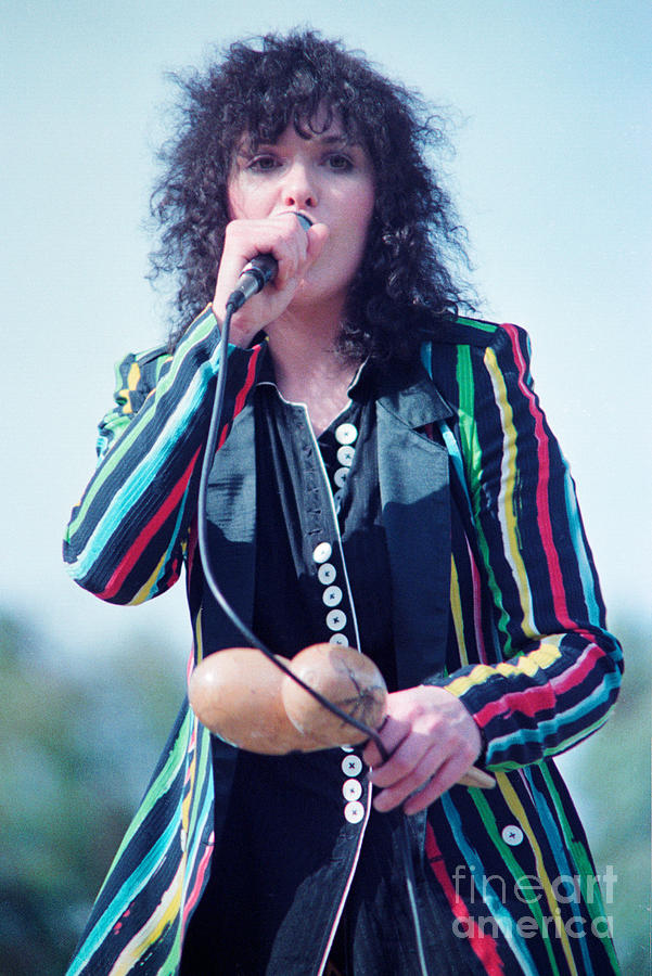 Ann Wilson of Heart - Day on the Green in Oakland Ca 7-4-81 #2 Photograph by Daniel Larsen