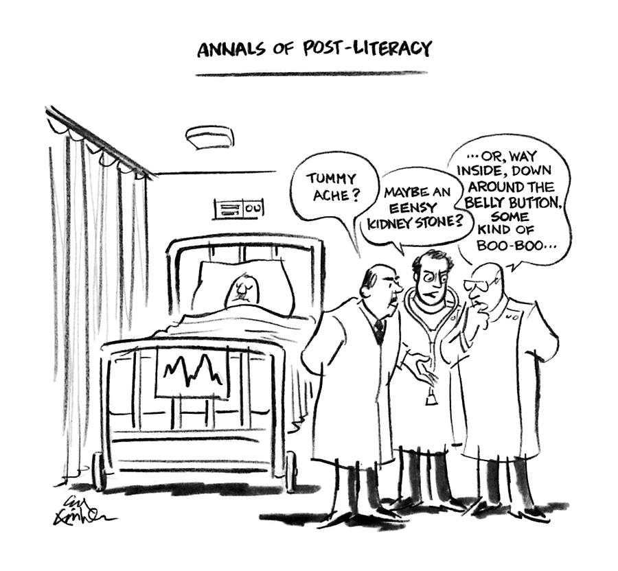 Annals Of Post-literacy Drawing by Ed Fisher