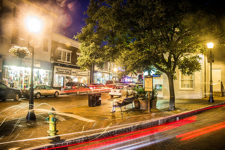 Annapolis at Night 2 Photograph by Misha Gutin - Fine Art America