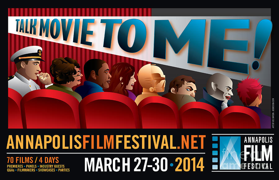 Annapolis Film Festival 2014 poster horizontal Digital Art by Joe Barsin