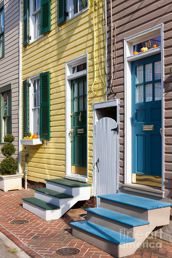 Annapolis Historic Homes I Photograph by Clarence Holmes
