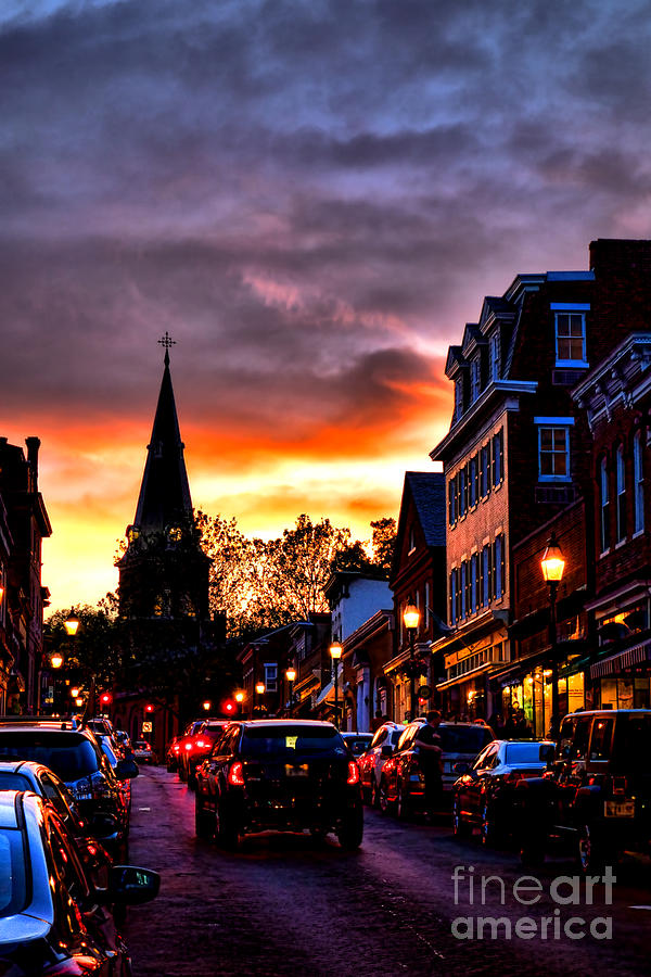 Annapolis Night Photograph by Olivier Le Queinec