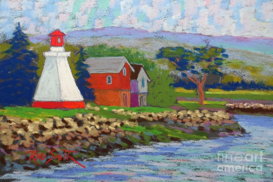 Annapolis Royal Lighthouse 2 Pastel by Rae  Smith