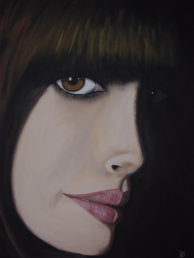 Portrait Painting - Anne Hathaway by Dean Stephens