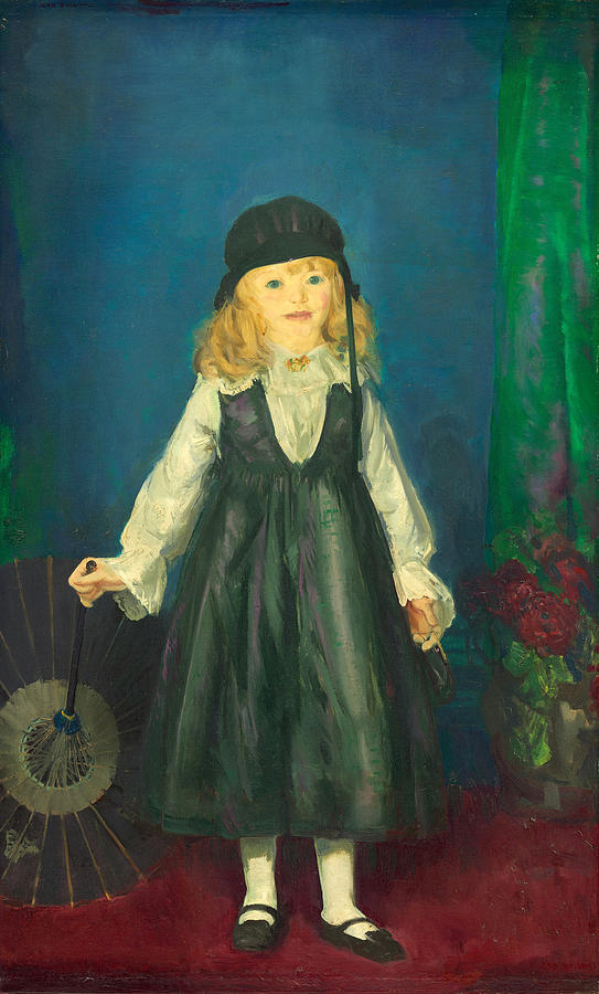 George Bellows Painting - Anne with a Japanese Parasol by George Bellows