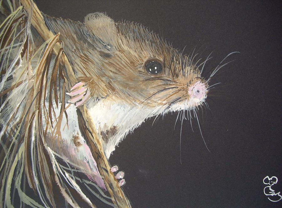 Annes Mouse Painting by Carole Robins