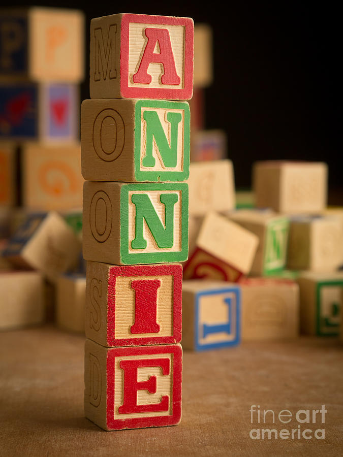 ANNIE - Alphabet Blocks Photograph by Edward Fielding