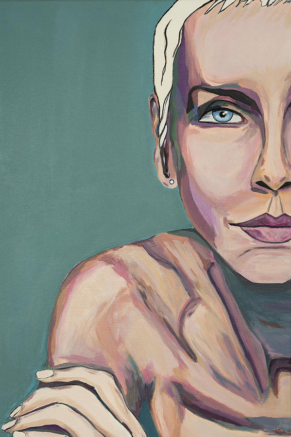 Portrait Painting - Annie Lennox Talk To Me by Christel Roelandt