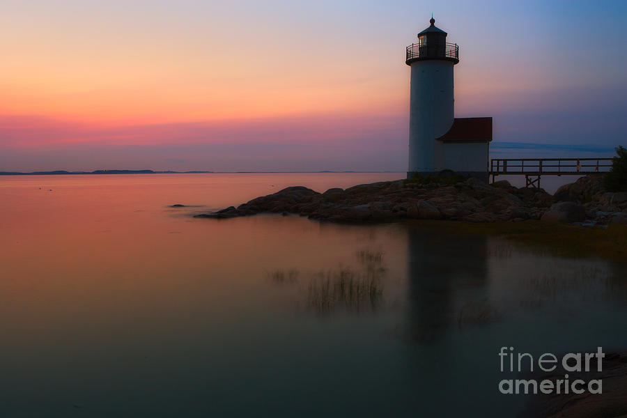 Annisquam Harbor Light Sunset Photograph by Jerry Fornarotto