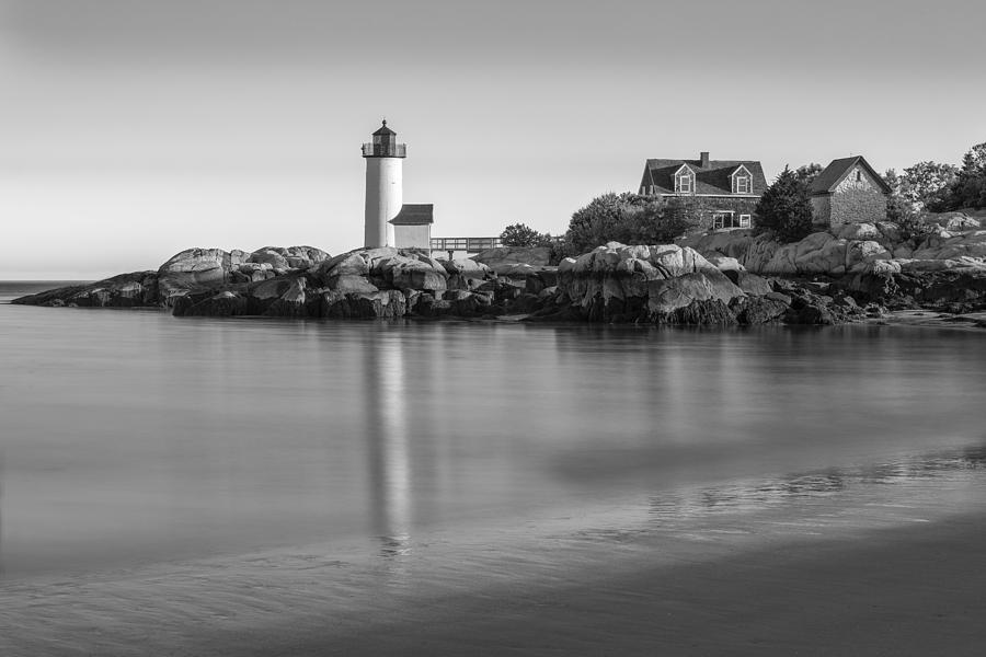 Annisquam Lighthouse BW Photograph by Susan Candelario