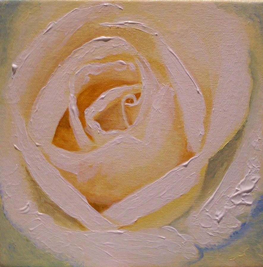 Anniversary rose Painting by Anne Gardner