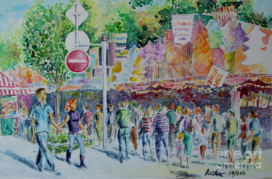 Annual Fair Painting by Almo M