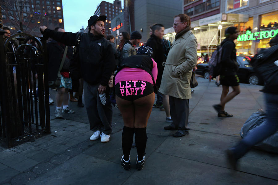 Annual No Pants Subway Ride Takes Place Photograph by John Moore