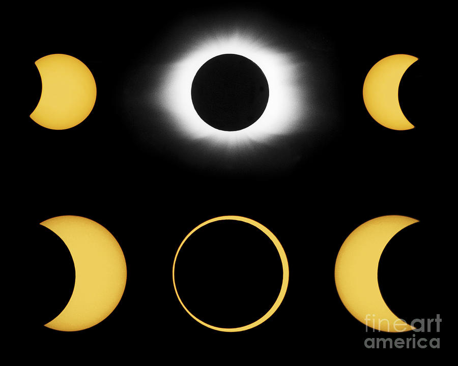 Annular And Total Solar Eclipses Photograph by John Chumack