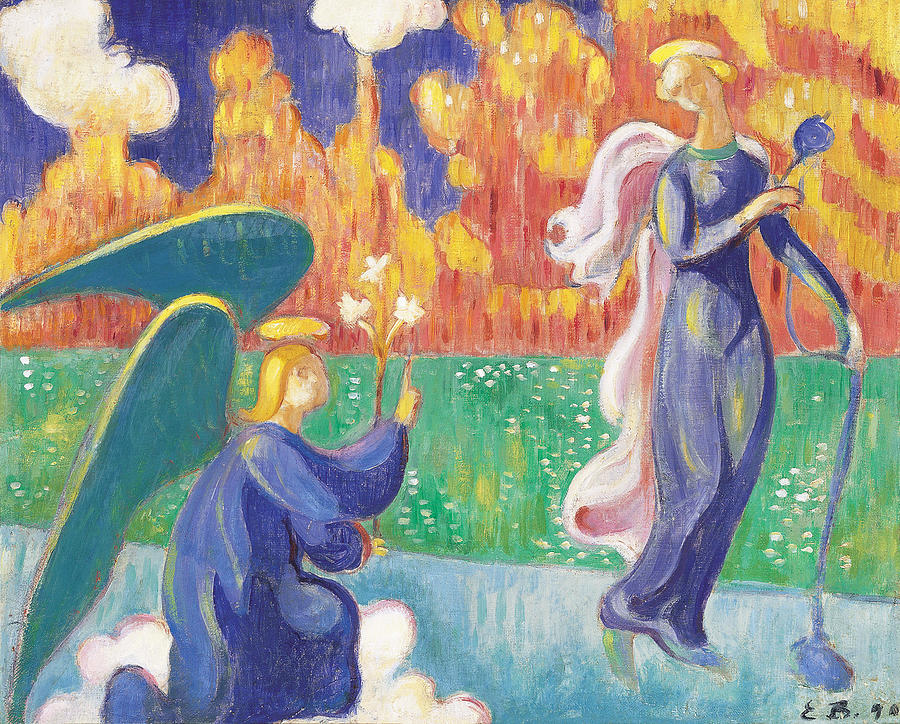 Annunciation Painting by Emile Bernard