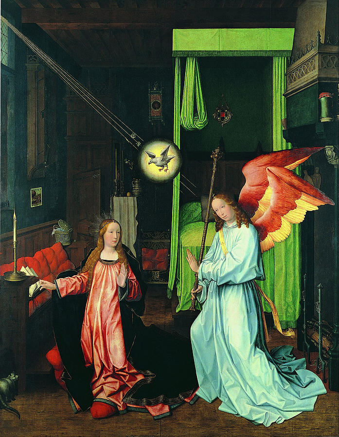 Annunciation Painting by Jan Provoost