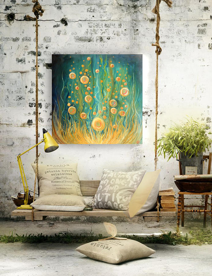 Ocean Painting - Anomaly Rising by Lisa Stevens