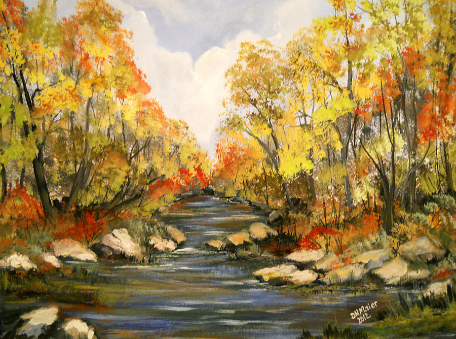 Another Autumn on the River Painting by Dorothy Maier