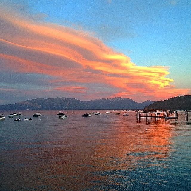Sunset Photograph - Another Awesome Lake Tahoe Sunset by Tim  Rantz