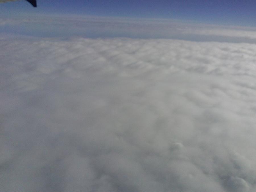 Airplane Photograph - Another Blanket of Clouds by Christopher M Moll