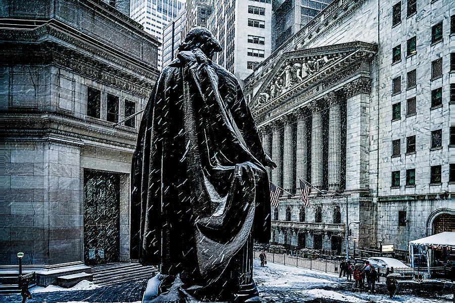 Another Cold Cold Day On Wall Street Photograph by Chris Lord