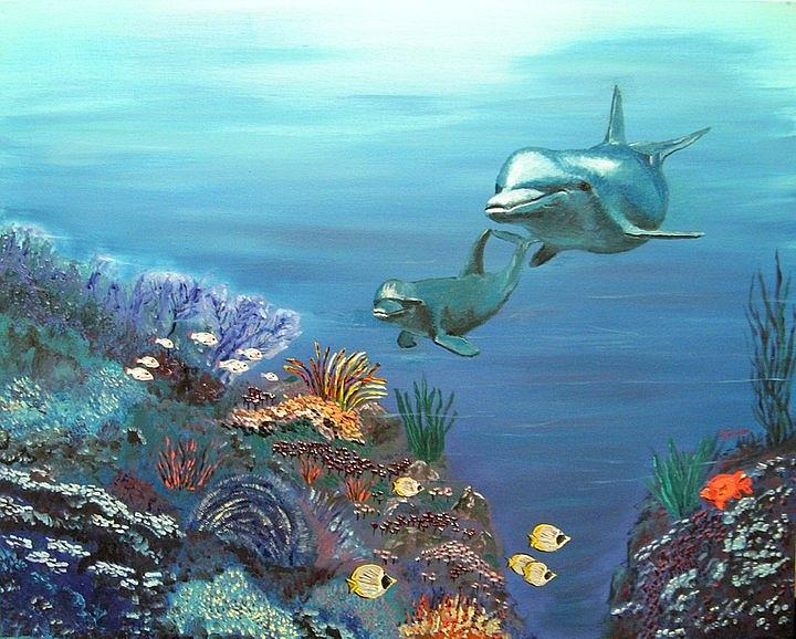 Fish Painting - Another Day In Paradise  by Randall Jordan