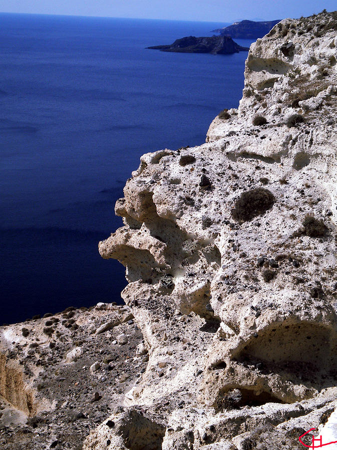 Another Excellent Meditation Explorer Spot Santorini Island Greece  Photograph by Colette V Hera Guggenheim