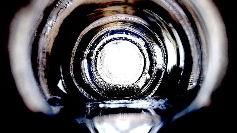 Bottle Photograph - Another Glass by Danny Konevitch