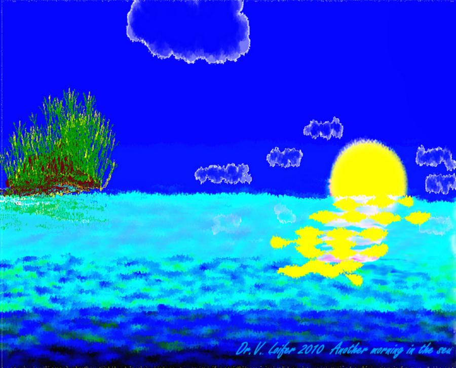 Another morning in the sea Digital Art by Dr Loifer Vladimir
