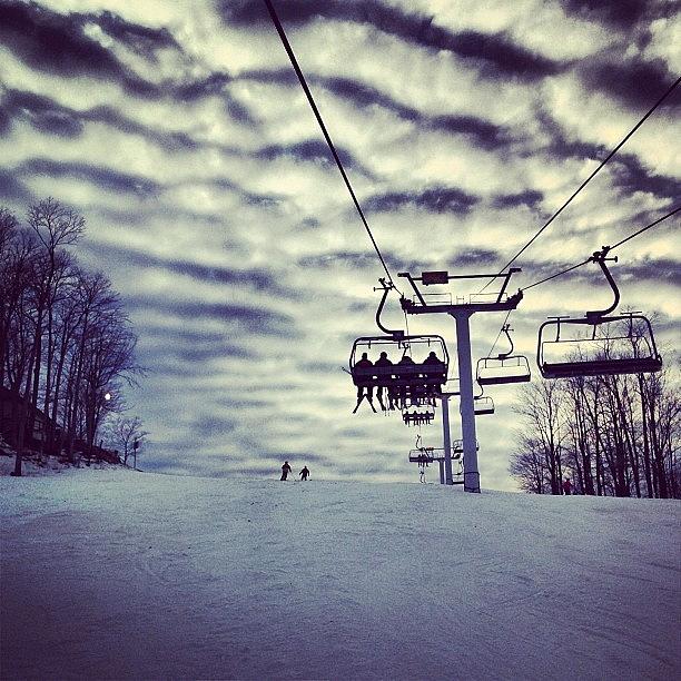 Chairlift Photograph - Another One For The Chairlift Series by Joe Minock