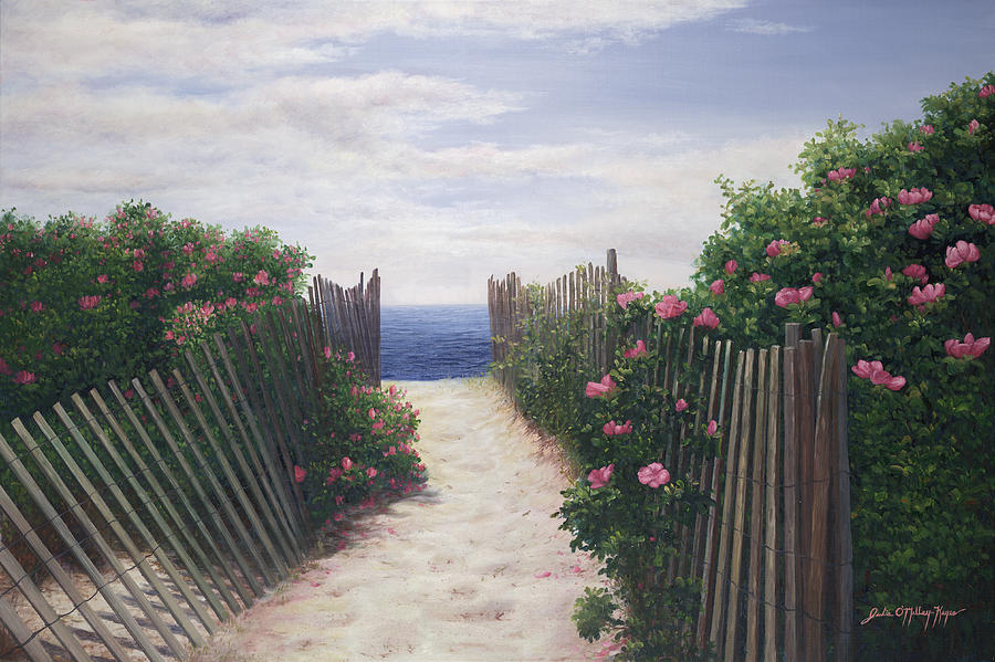 Cape Cod Beaches Painting - Another Path to Paradise - Cape Cod by Julia OMalley-Keyes Cape Cod Beaches Painting - Another Path to Paradise - Cape Cod by Julia OMalley-Keyes